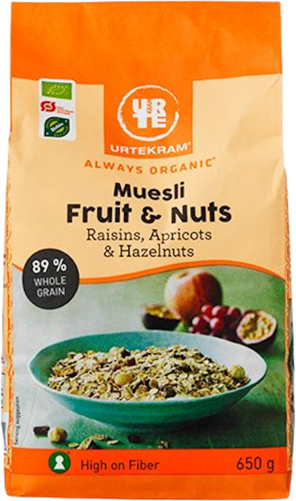 Tilbud på Mysli fruit & nuts Øko (Urtekram) fra Helsam til 34,95 kr.