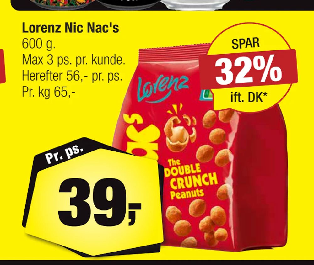 Tilbud på Lorenz Nic Nac's fra Calle til 39 kr.