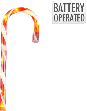 Candy Cane LED 45 cm Rød Hvid