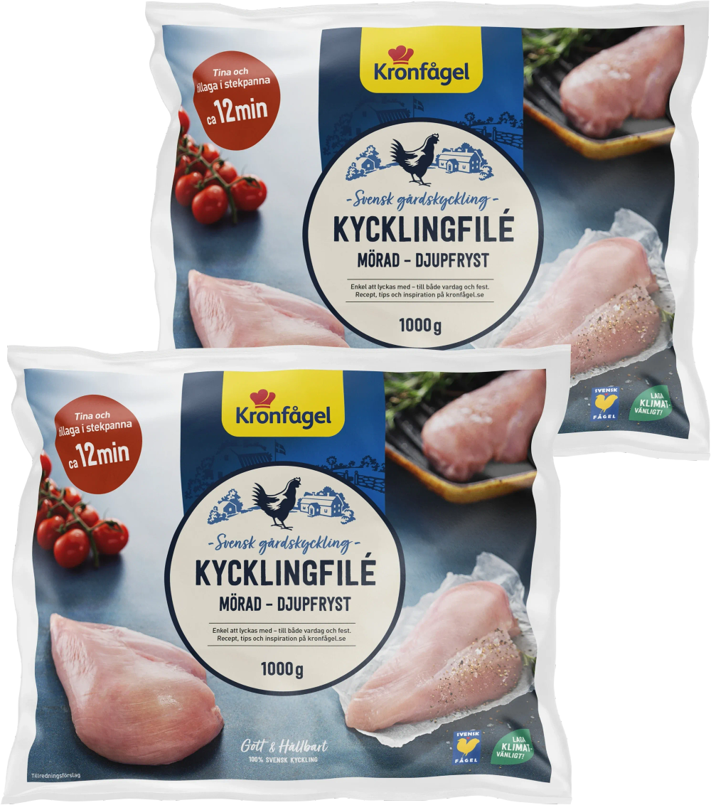 Erbjudanden på Fryst kycklingfilé (Kronfågel) från ICA Kvantum för 180 kr