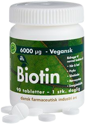 Biotin 6000 mcg (Grønne dfi vitaminer)