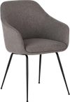 MERCY spisebordsstol stof  (LYS GRÅ ONESIZE) (Furniture by Sinnerup)