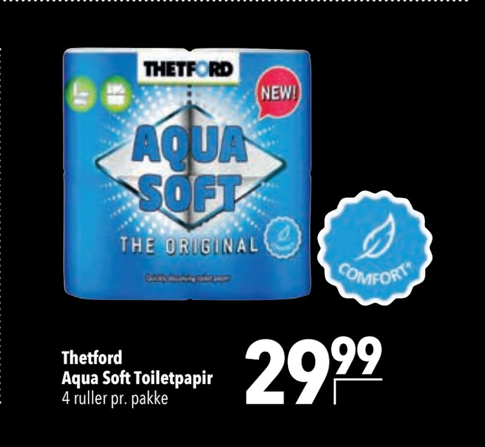 Tilbud på Thetford Aqua Soft Toiletpapir fra CITTI til 29,99 kr.