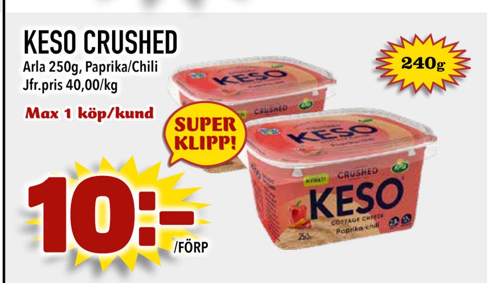 Erbjudanden på KESO CRUSHED från Nya Pulsen för 10 kr