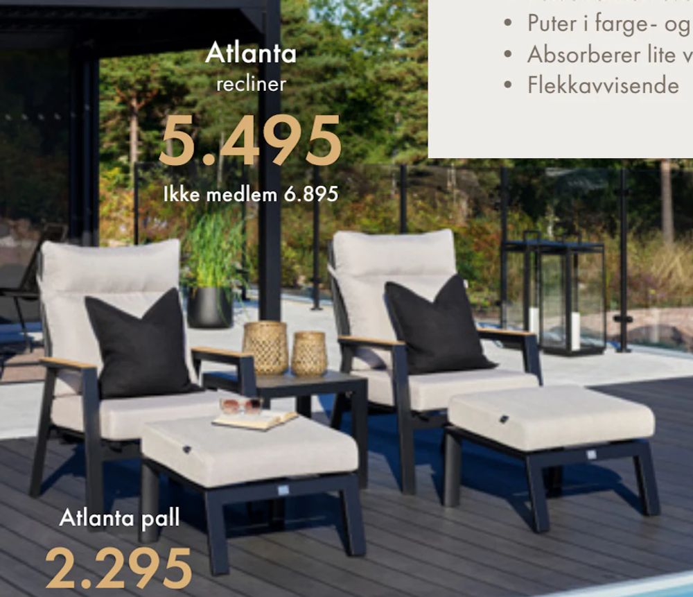 Tilbud på Atlanta recliner fra Fagmøbler til 6 898 kr