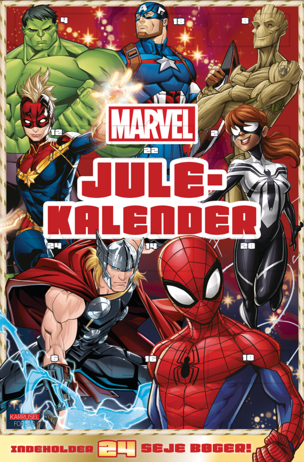 Tilbud på Marvel Historier - Julekalender fra Calle til 120 kr.