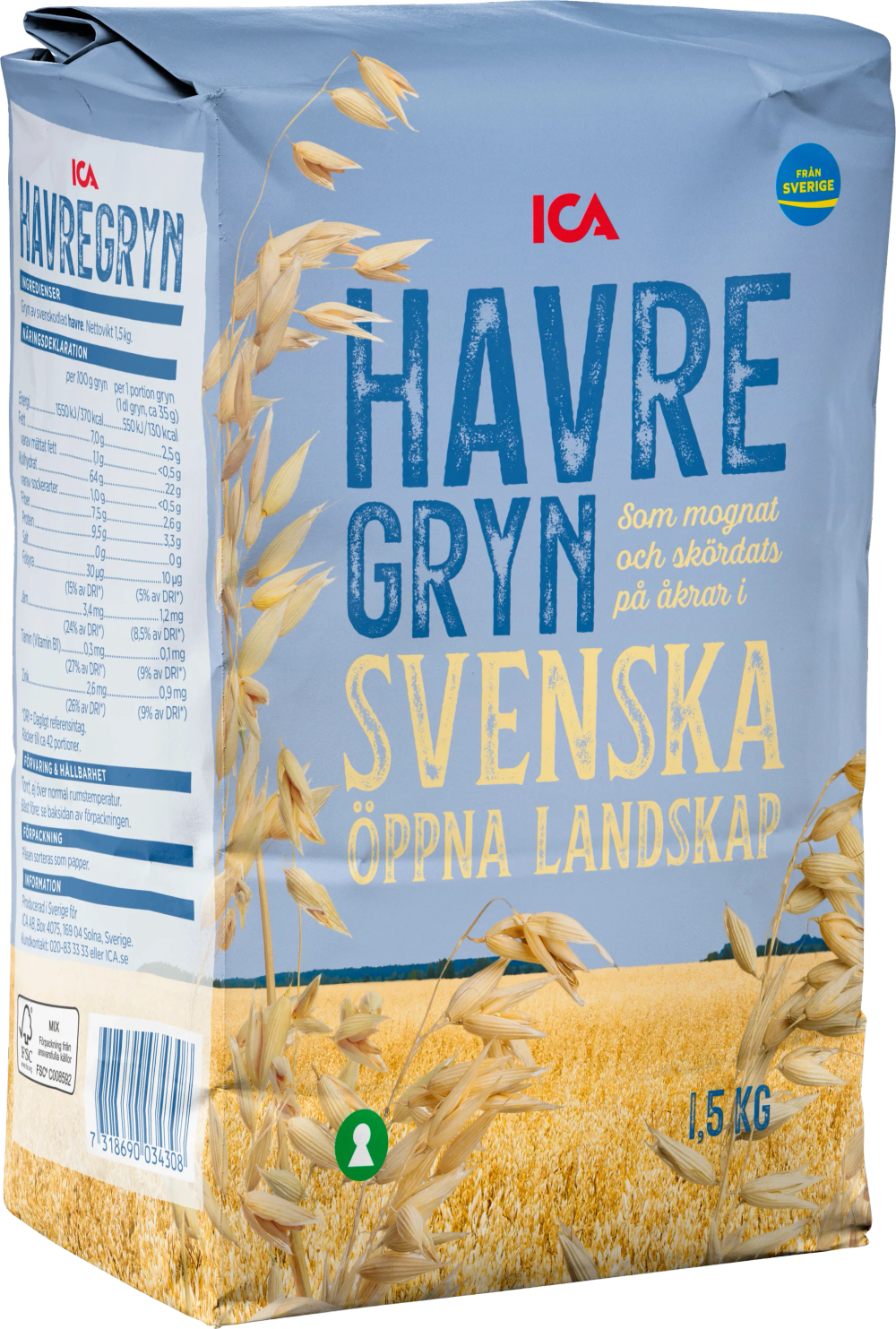 Erbjudanden på Havregryn (ICA) från ICA Supermarket för 20 kr