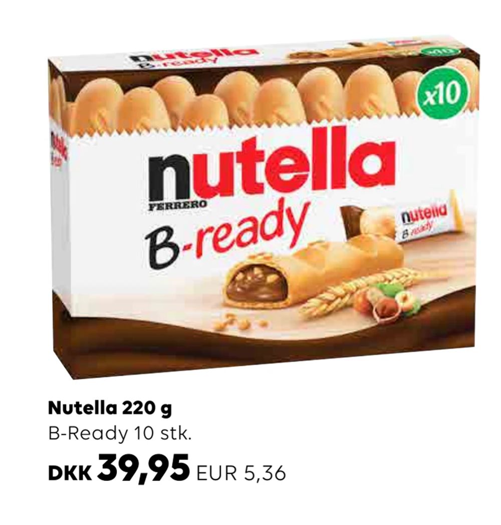 Tilbud på Nutella 220 g fra Scandlines Travel Shop til 39,95 kr.