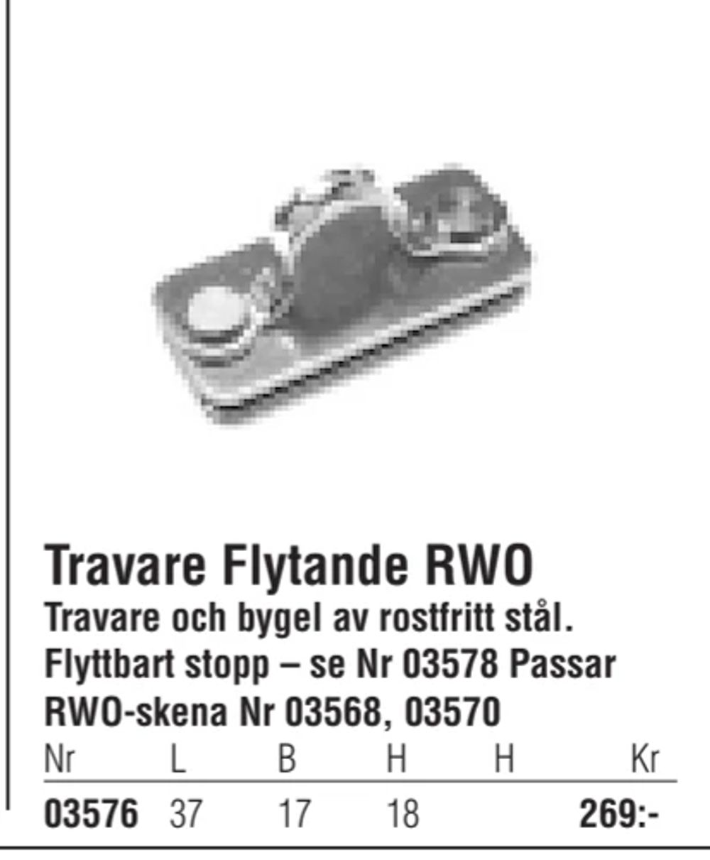 Erbjudanden på Travare Flytande RWO från Erlandsons Brygga för 269 kr