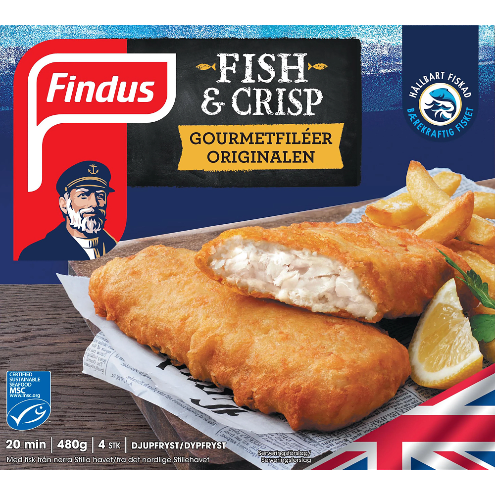 Erbjudanden på Fish & Crisp gourmetfiléer från ICA Nära för 50 kr