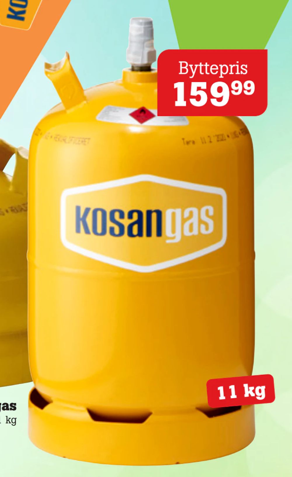 Tilbud på Kosan flaskegas fra Poetzsch Padborg til 159,99 kr.