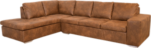 San Diego Open End Sofa, Cognac 70% Læder (Venstrevendt) 85 Cm 310 Cm