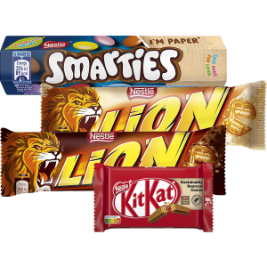 Chokladbitar/dragéer (Nestlé/Lion,Lion)