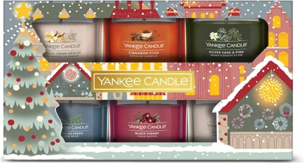 Tilbud på Yankee Candle Gavesæt 2024 - 6 x Mini Filled Votive fra ComputerSalg til 274,95 kr.