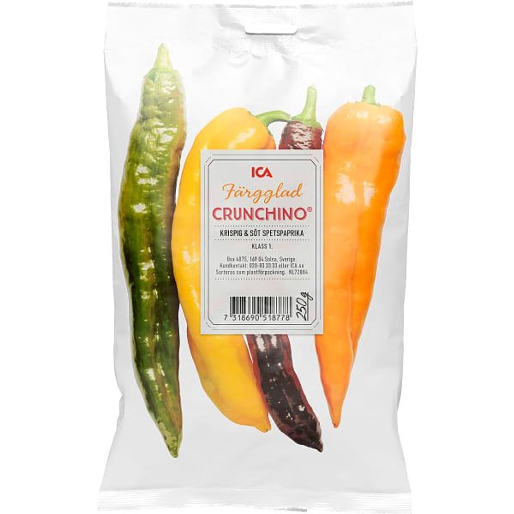 Erbjudanden på Crunchino spetspaprika från ICA Supermarket för 29 kr
