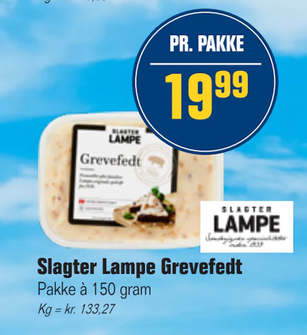 Tilbud på Slagter Lampe Grevefedt fra Otto Duborg til 19,99 kr.