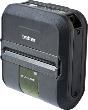 Brother RuggedJet RJ-4040 - Etiketprinter - direkte termisk - Rulle (11,8 cm) - 203 x 200 dpi - op til 127 mm/sek. - USB, seriel, Wi-Fi(n)