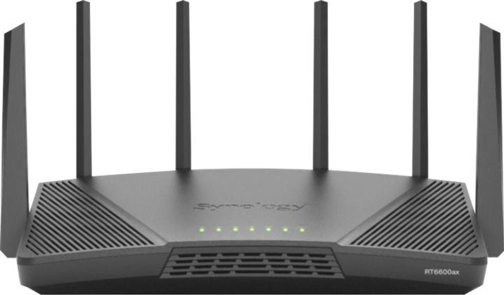 Tilbud på Synology RT6600AX - Trådløs router 4-port switch - 1GbE, 2.5GbE - WAN-porte: 2 - Wi-Fi 6 - Tri-Band fra ComputerSalg til 2.390 kr.