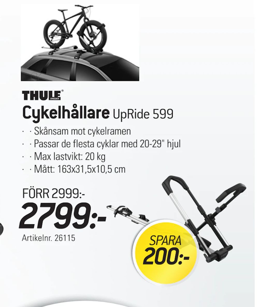 Erbjudanden på Cykelhållare från thansen för 2 799 kr