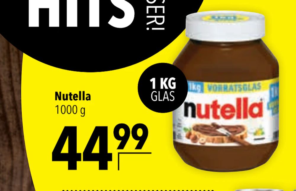Tilbud på Nutella fra CITTI til 44,99 kr.