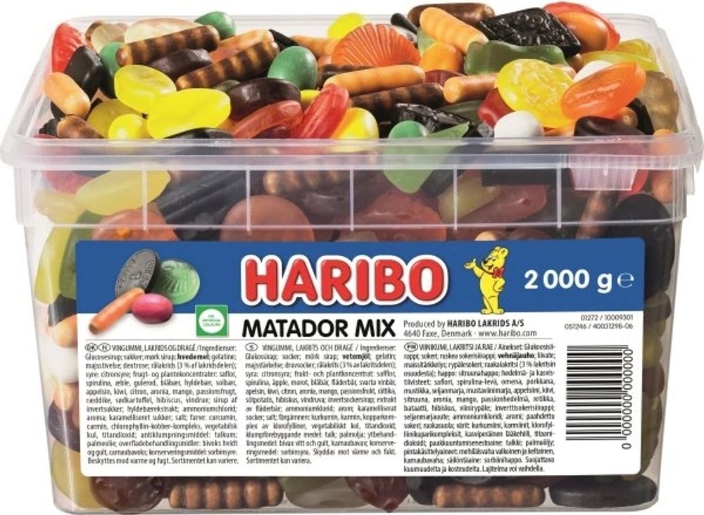 Tilbud på Haribo Matador Mix 2 kg fra ComputerSalg til 225 kr.