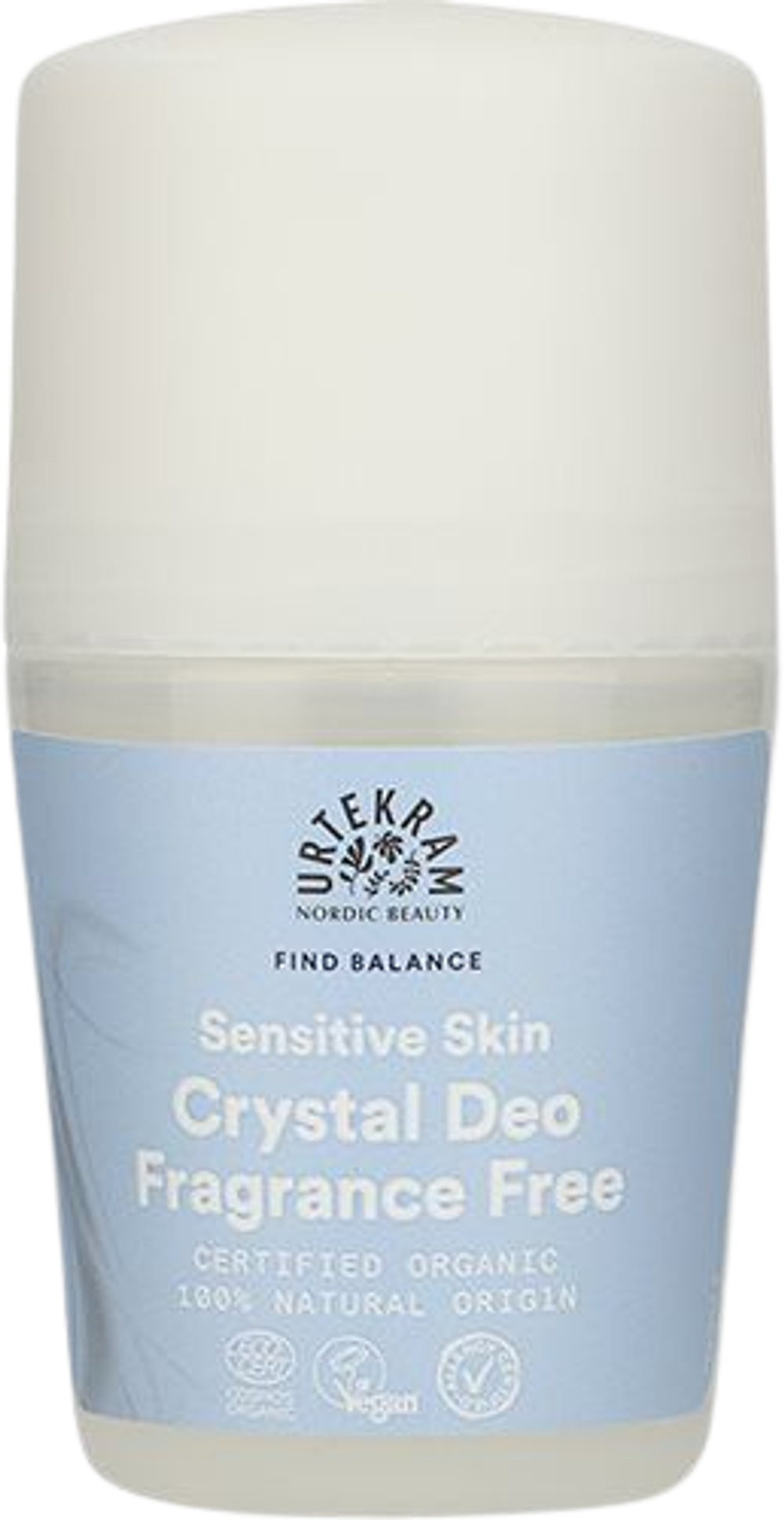 Tilbud på Crystal deo roll on Fragrance Free (Urtekram) fra Helsam til 55,95 kr.