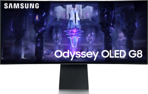 Samsung Odyssey G8 S34BG850S 34" buet OLED-skærm (sølv)