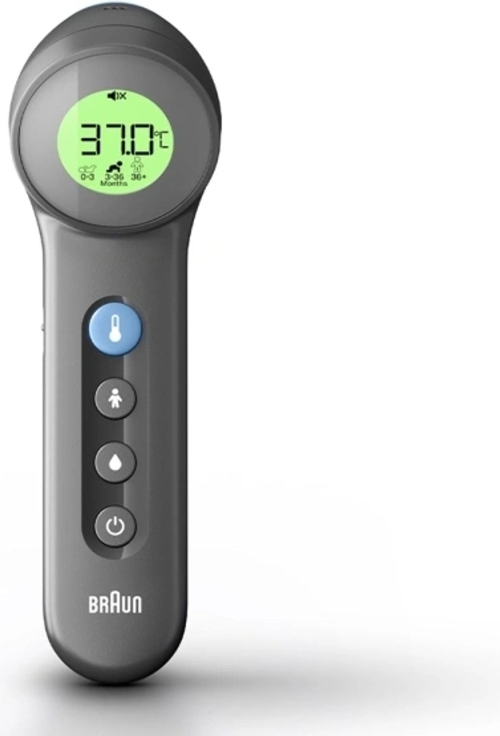 Tilbud på Braun BNT400BWE No Touch + Touch Digital Thermometer - Farve sort fra ComputerSalg til 308 kr.