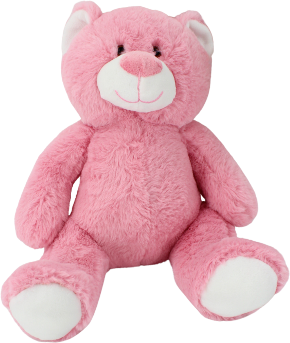 Tilbud på Bamse Bjørn i Pink (24cm) fra Basic & More til 68 kr.