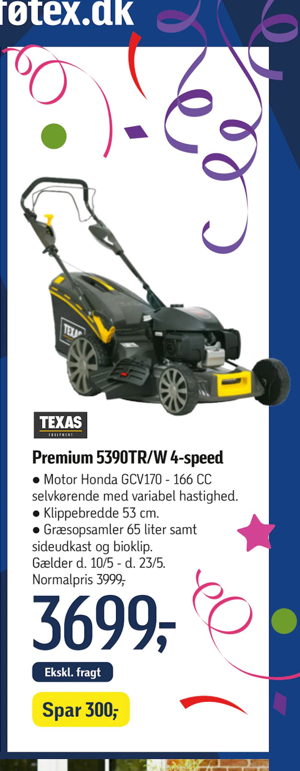 Tilbud på Premium 5390TR/W 4-speed fra føtex til 3.699 kr.