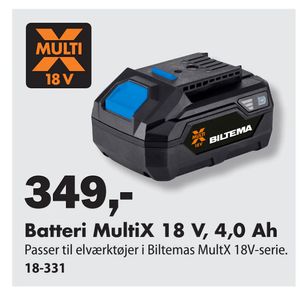 Batteri MultiX 18 V, 4,0 Ah