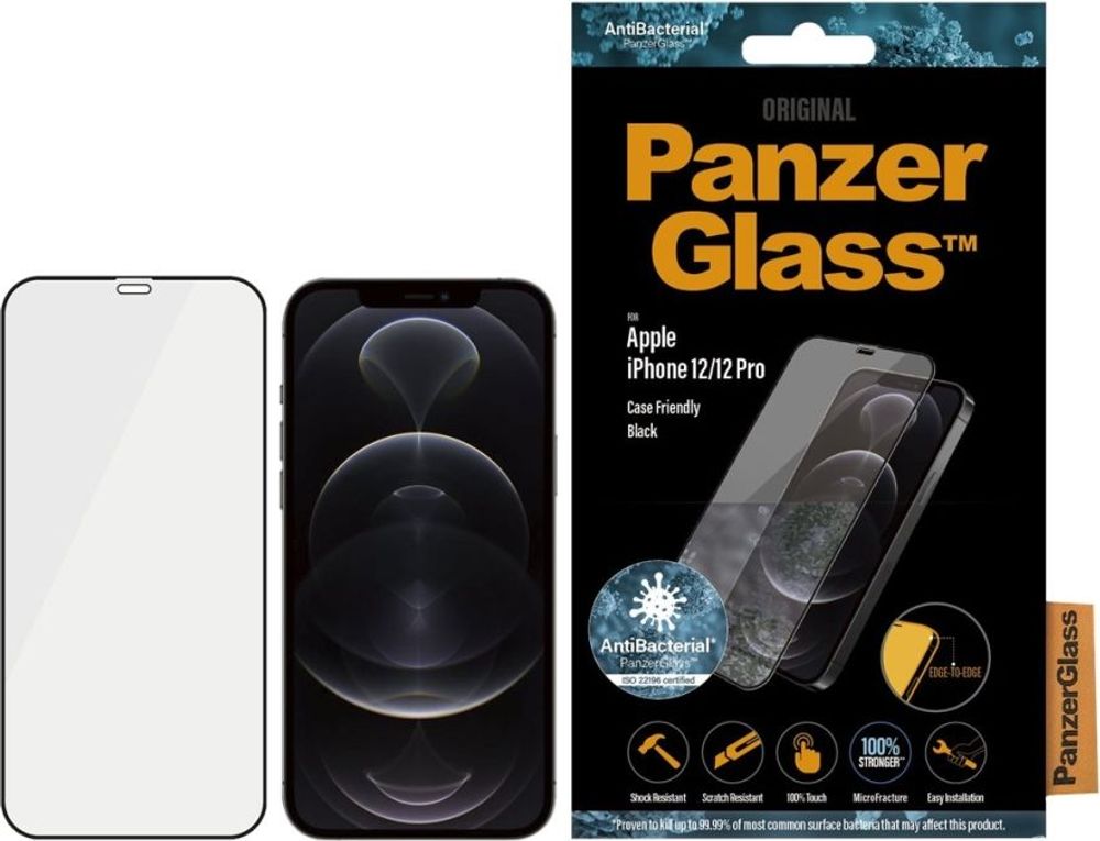 Tilbud på PanzerGlass™ | Skærmbeskytter  - Ultra-Wide Fit | Iphone 12/12 Pro fra ComputerSalg til 157 kr.