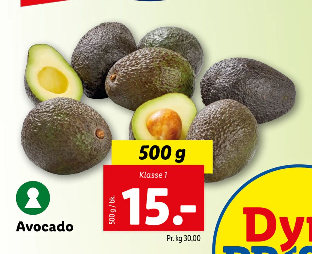 Tilbud på Avocado fra Lidl til 15 kr.