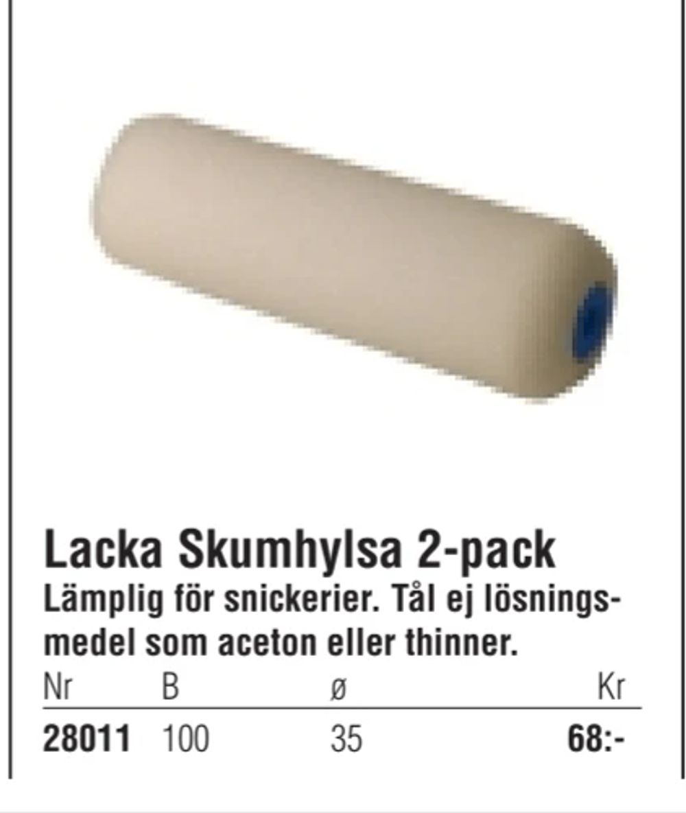 Erbjudanden på Lacka Skumhylsa 2-pack från Erlandsons Brygga för 68 kr