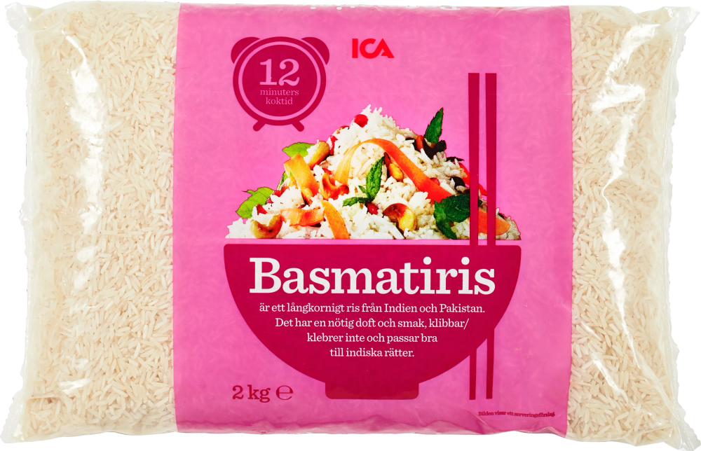 Erbjudanden på Basmatiris (ICA) från ICA Maxi Stormarknad för 59,90 kr