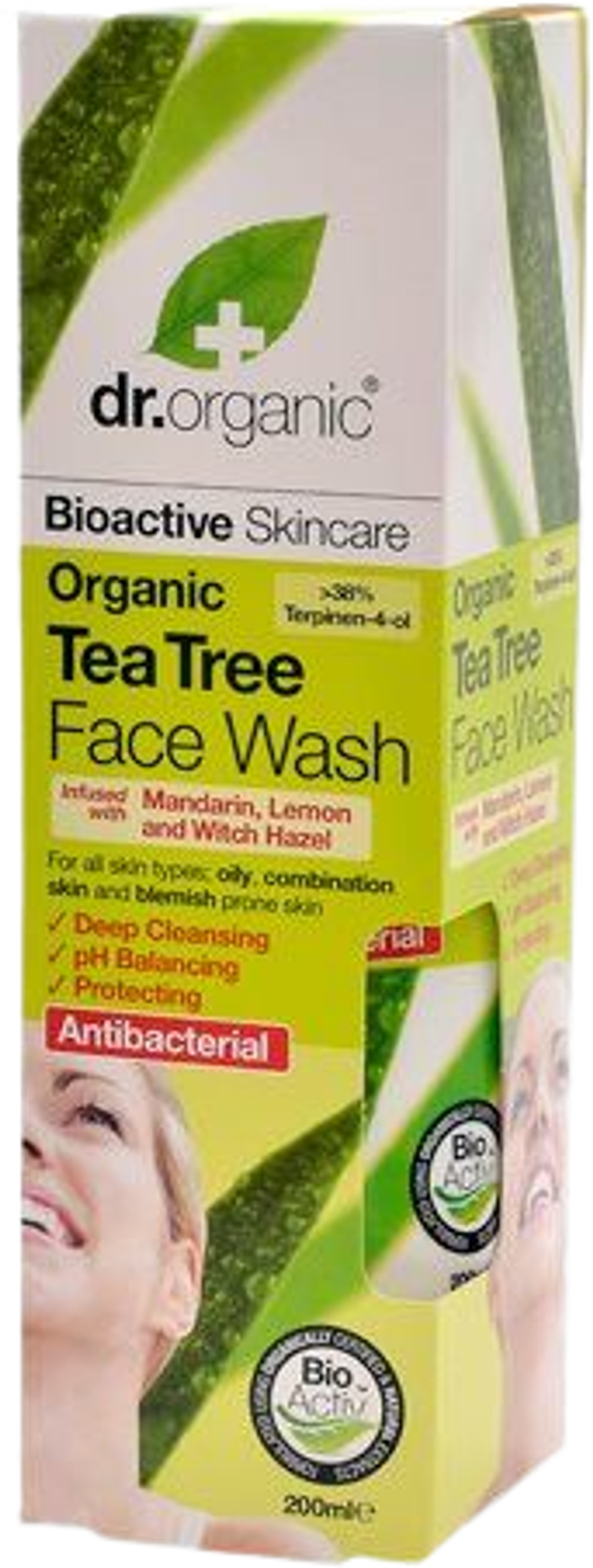 Tilbud på Face wash tea tree (Dr. Organic) fra Helsam til 60 kr.