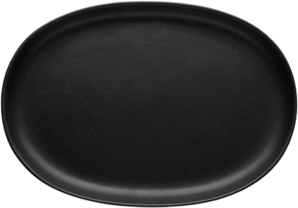 Tilbud på Eva Solo Nordic Kitchen oval tallerken sort 26x18 cm fra Kop & Kande til 149,96 kr.