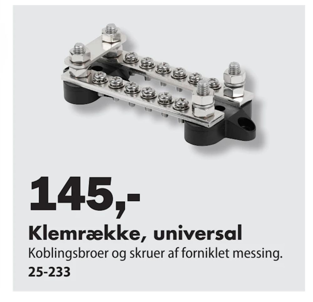 Tilbud på Klemrække, universal fra Biltema til 145 kr.