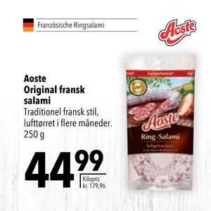 Aoste Original fransk salami