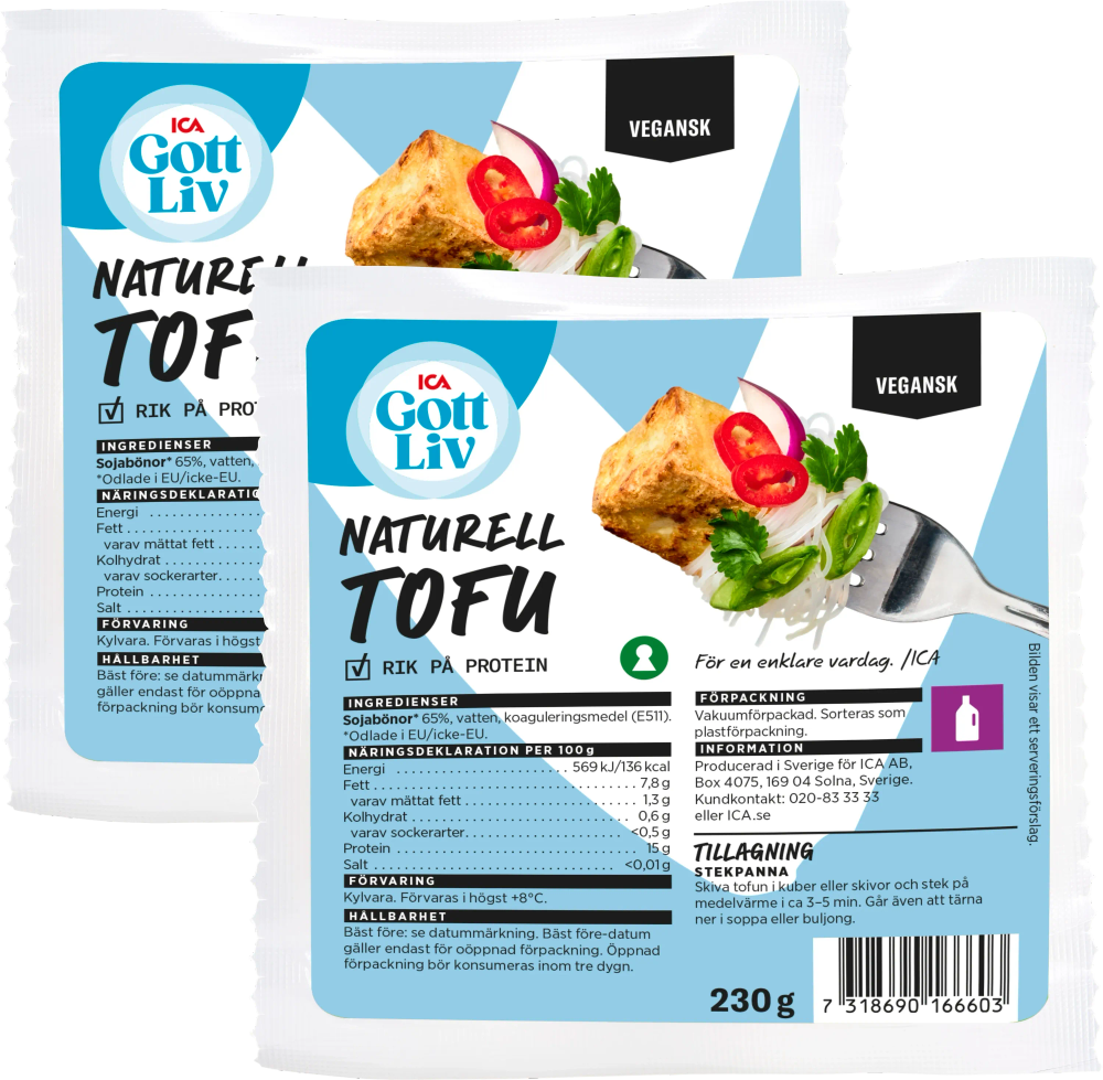 Erbjudanden på Tofu naturell (ICA) från ICA Maxi Stormarknad för 30 kr