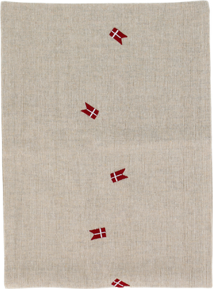 Bordløber m. Broderet Dannebrog (30x180cm)