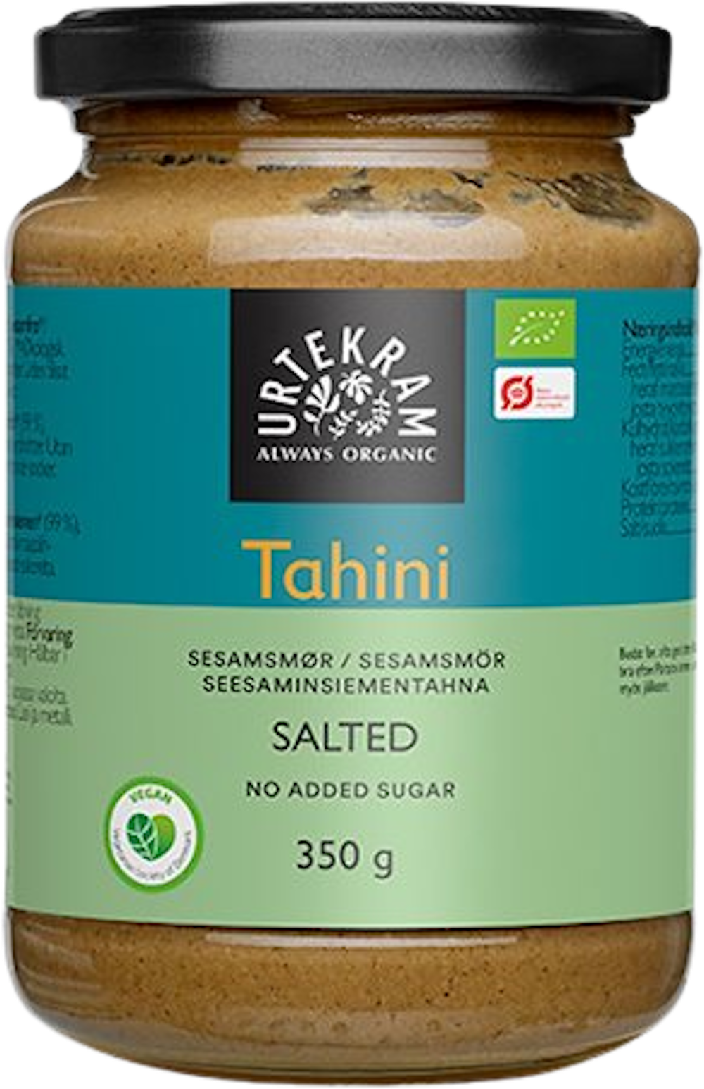 Tilbud på Tahin m. salt Øko (Urtekram) fra Helsam til 47,95 kr.