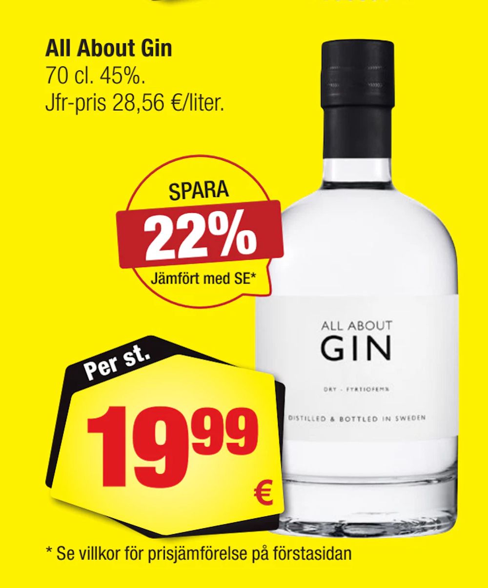 Erbjudanden på All About Gin från Calle för 19,99 €