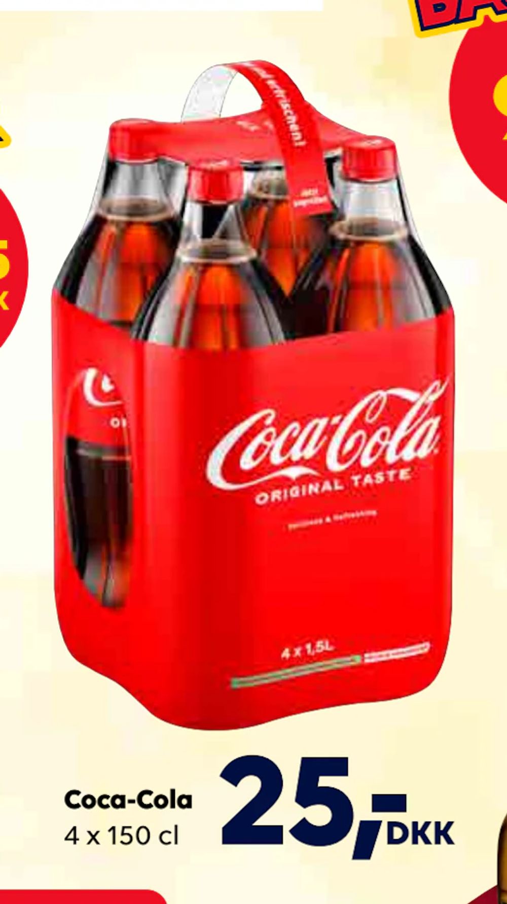 Tilbud på Coca-Cola fra BorderShop til 25 kr.