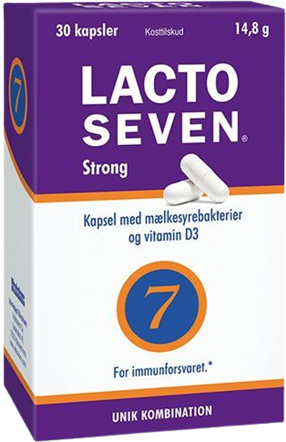 Tilbud på Lacto Seven Strong (LactoSeven) fra Helsam til 143 kr.