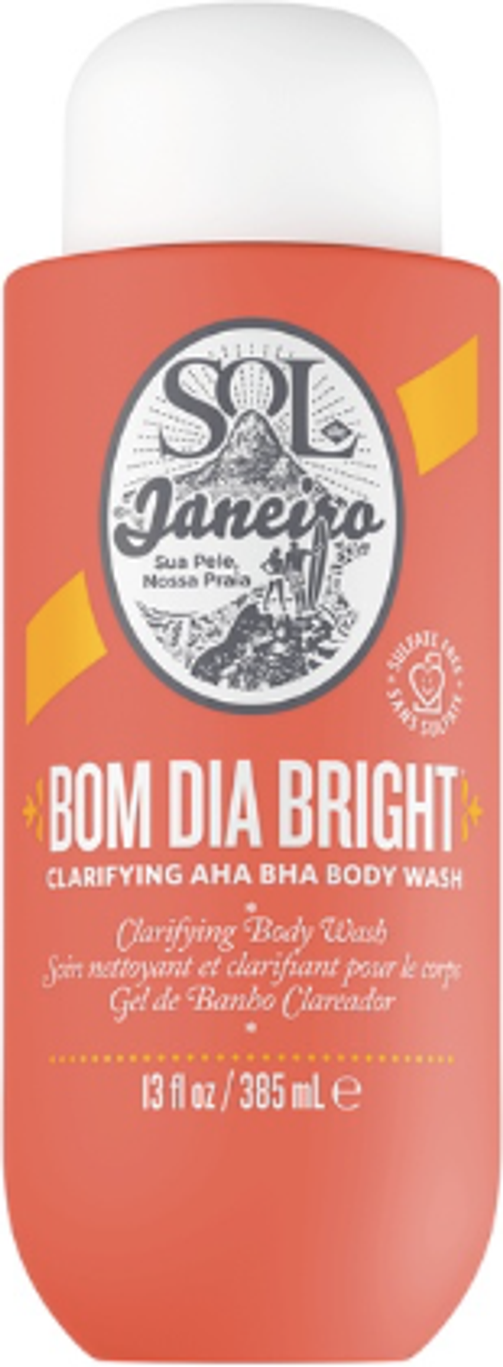 Tilbud på Sol de Janeiro Bom Dia Bright™ Clarifying AHA BHA Body Wash 385 ml fra ComputerSalg til 185 kr.