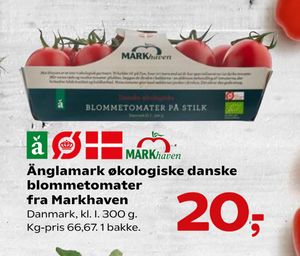 Änglamark økologiske danske blommetomater fra Markhaven