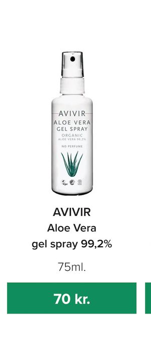 Aloe Vera gel spray 99,2%