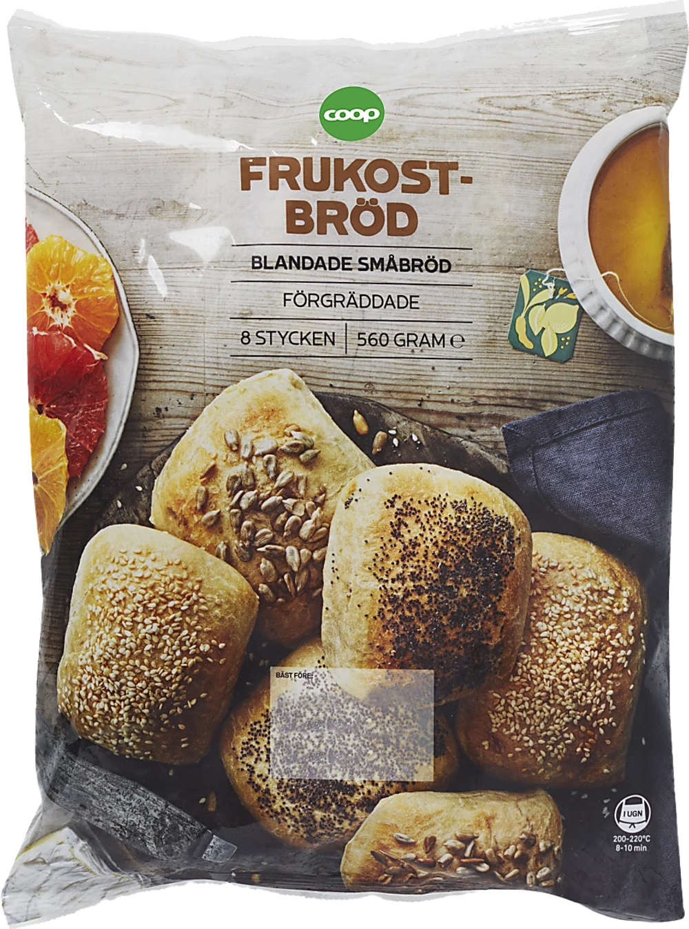 Erbjudanden på Frukostbröd 8-pack (Coop) från Coop X:-TRA för 19,90 kr