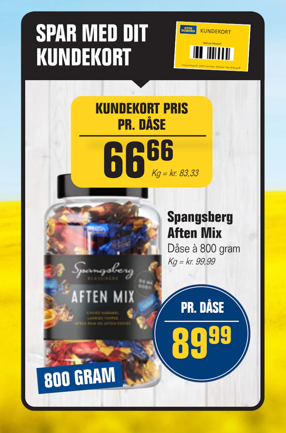 Tilbud på Spangsberg Aften Mix fra Otto Duborg til 89,99 kr.